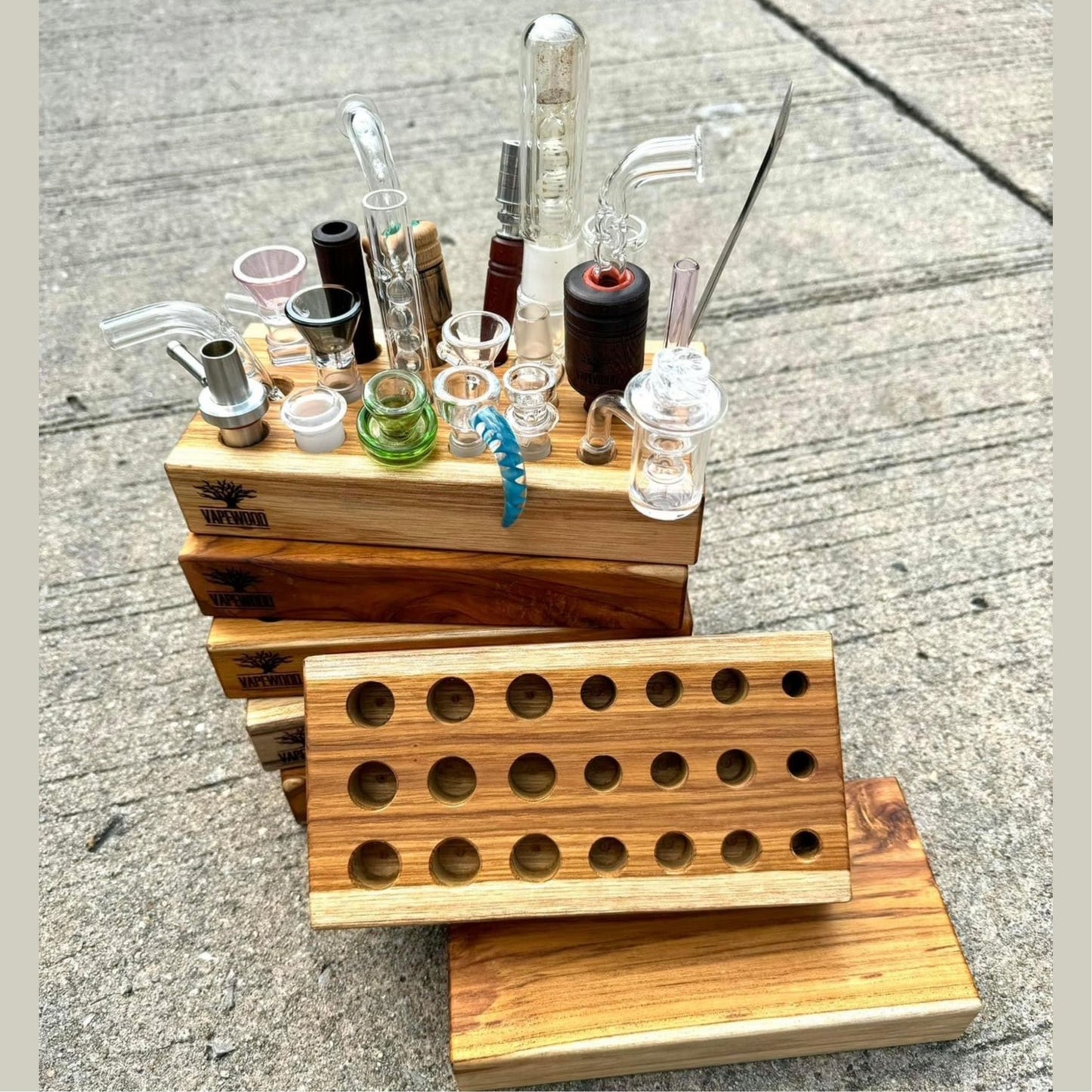 VAPEWOOD | WOODEN STATION (ถาดวางโจ๋ Size : 10x20x3.5cm)