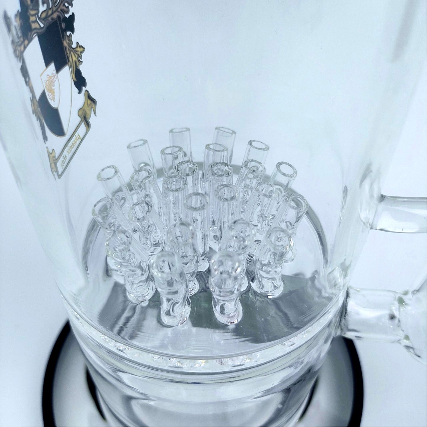 Glass Bong | Phoenix Lego Straight with Turbine Percolator 18inch 7mm PHX BIG LEGO