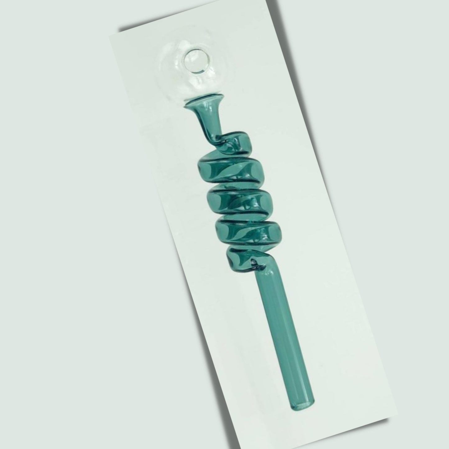 PIPE | TWISTED GLASS PIPE FOR WAX / OIL 5.5 INCH