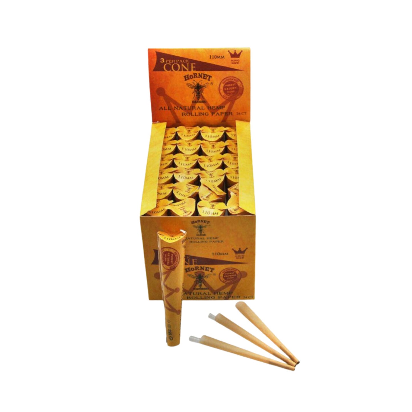 ROLLING PAPER | HORNET KINGSIZE PRE - ROLLED CONES