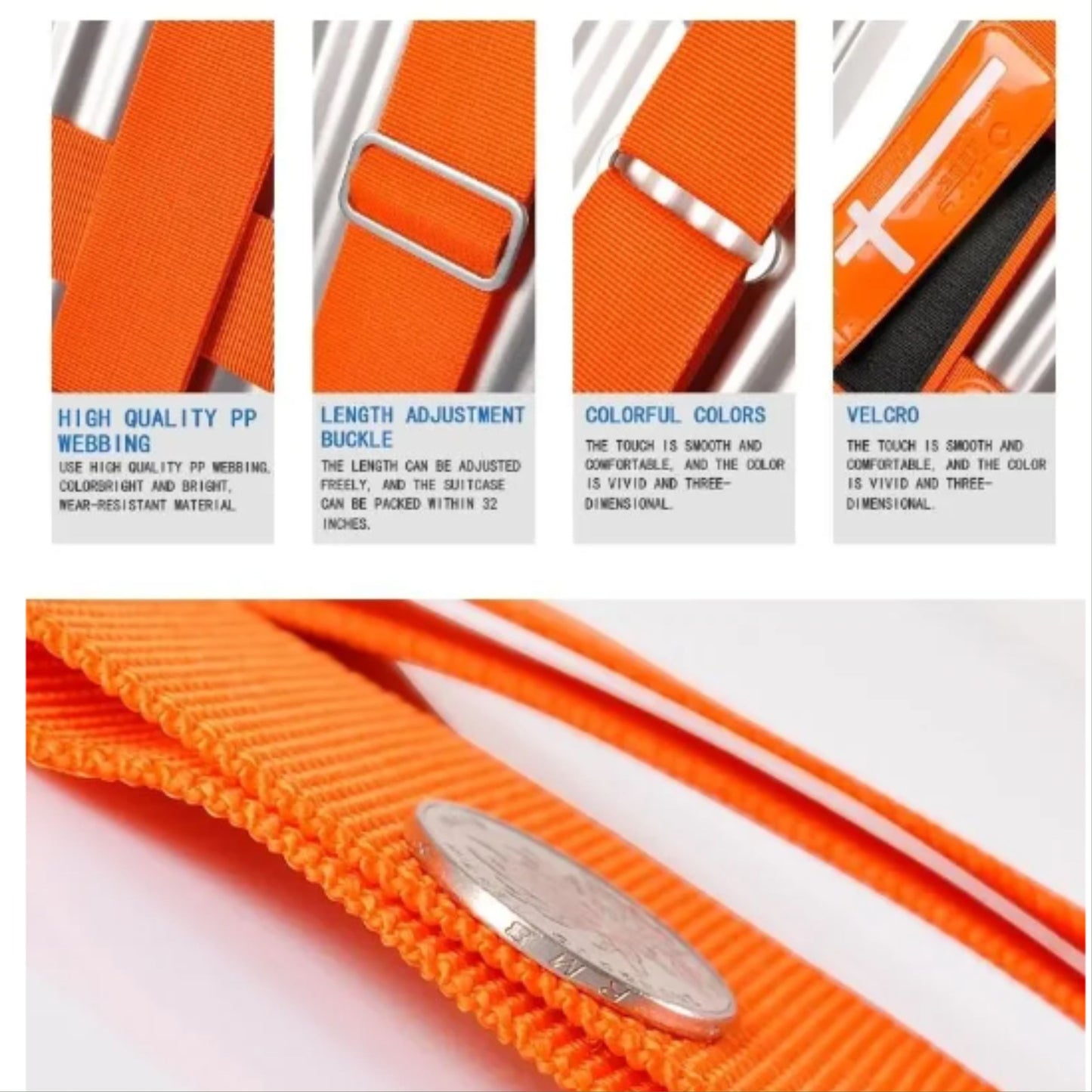 HOLLY สายรัดกระเป๋าเดินทาง สำหรับขนาด 24-32 นิ้ว ดีไซน์จากสวีเดน