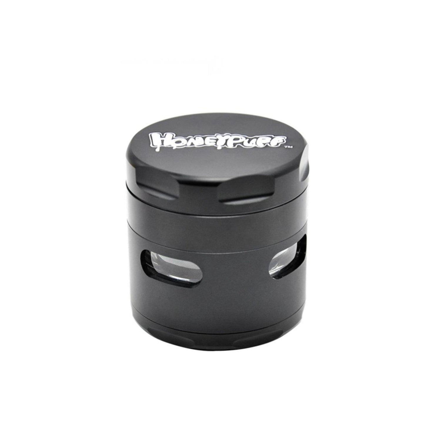 GRINDER | HONEYPUFF ALUMINUM GRINDER METAL - GLASS BODY 5 LAYERS