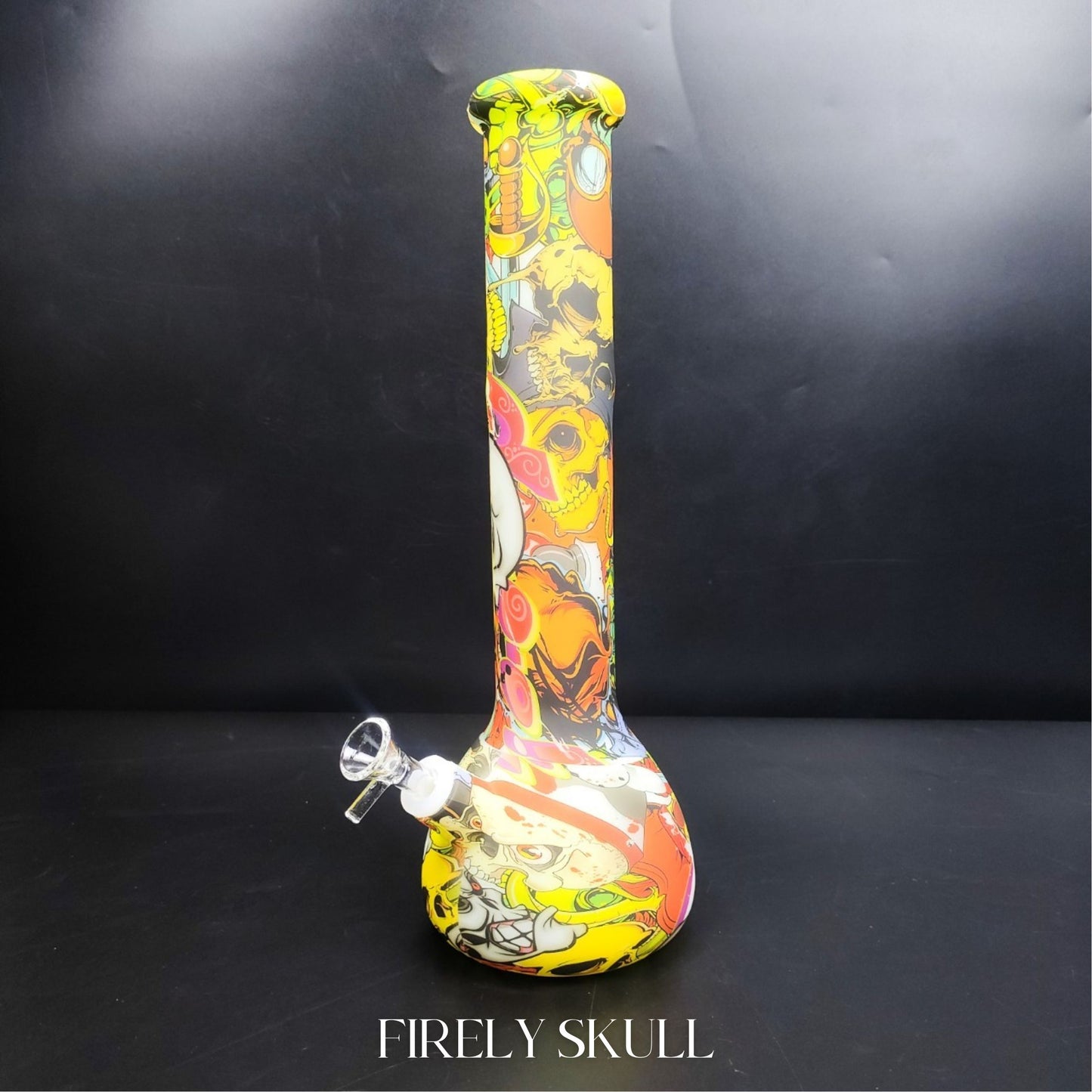 Glass Bong | GLOW IN THE DARK SILICONE BEAKER 14 INCH - SILICONE UNBERAKABLE BONG