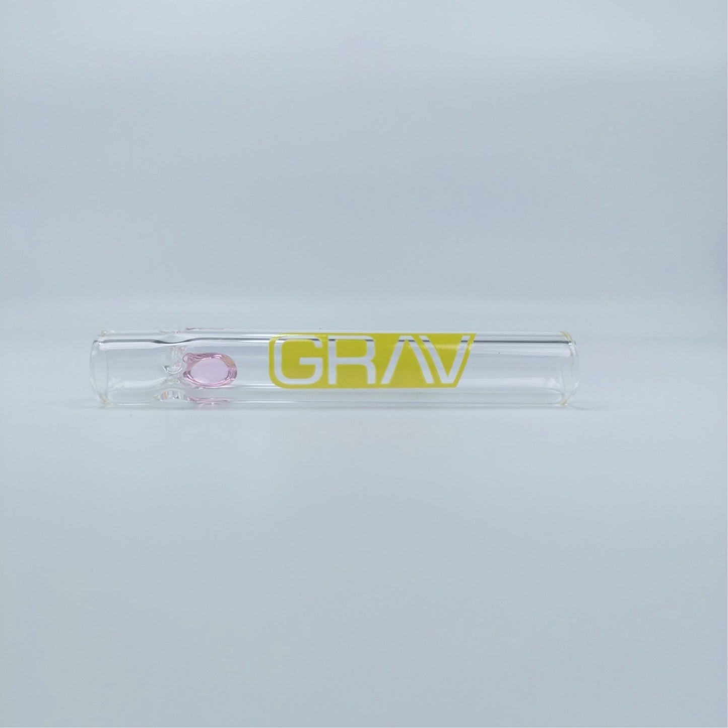 PIPE | GRAV CHILLUM  FOR DRY HERB ONE HITTER 3.5 INCH | CLEAR BODY