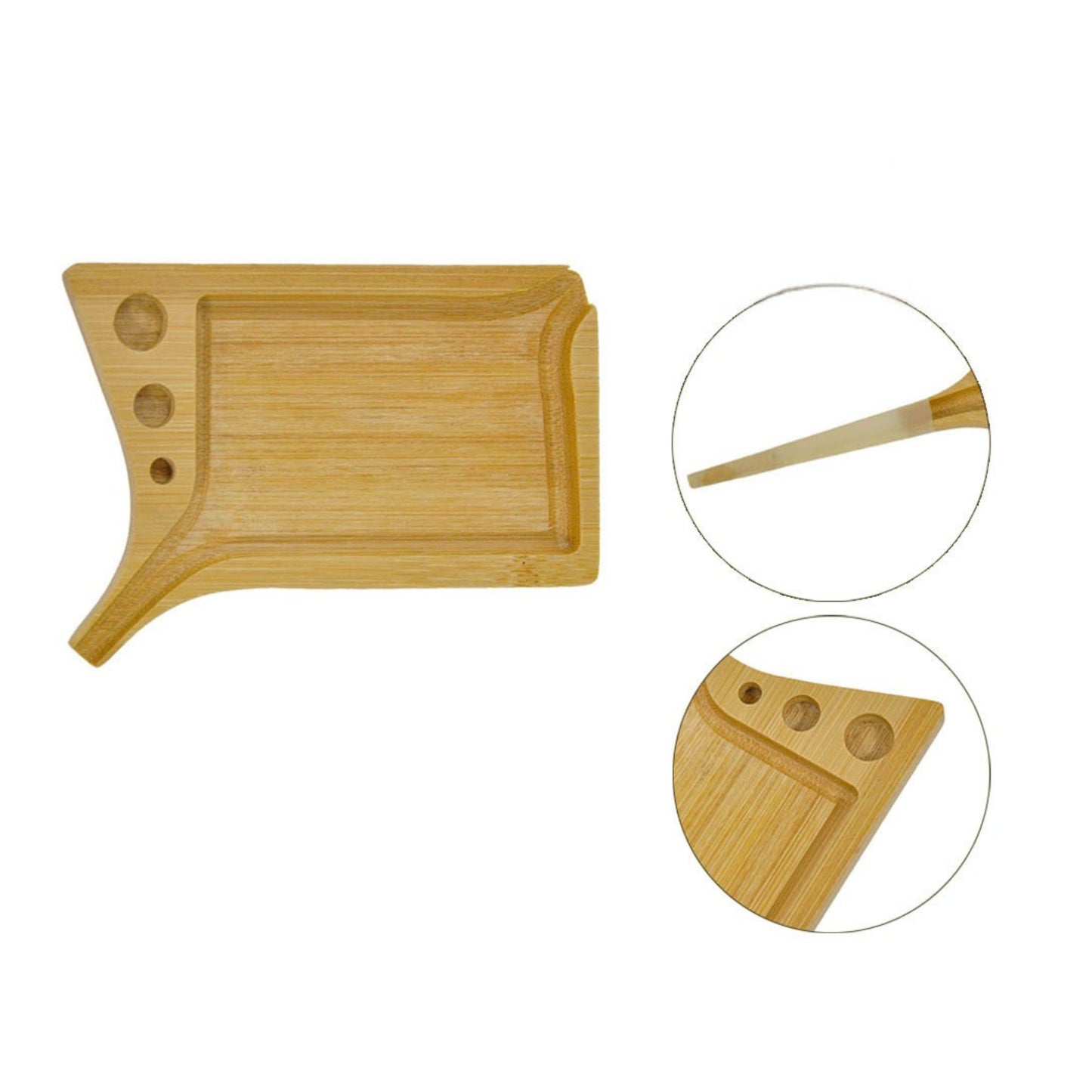 TRAY | WOODEN TRAY FOR ROLLING & FILLING | 7.5X13 CM