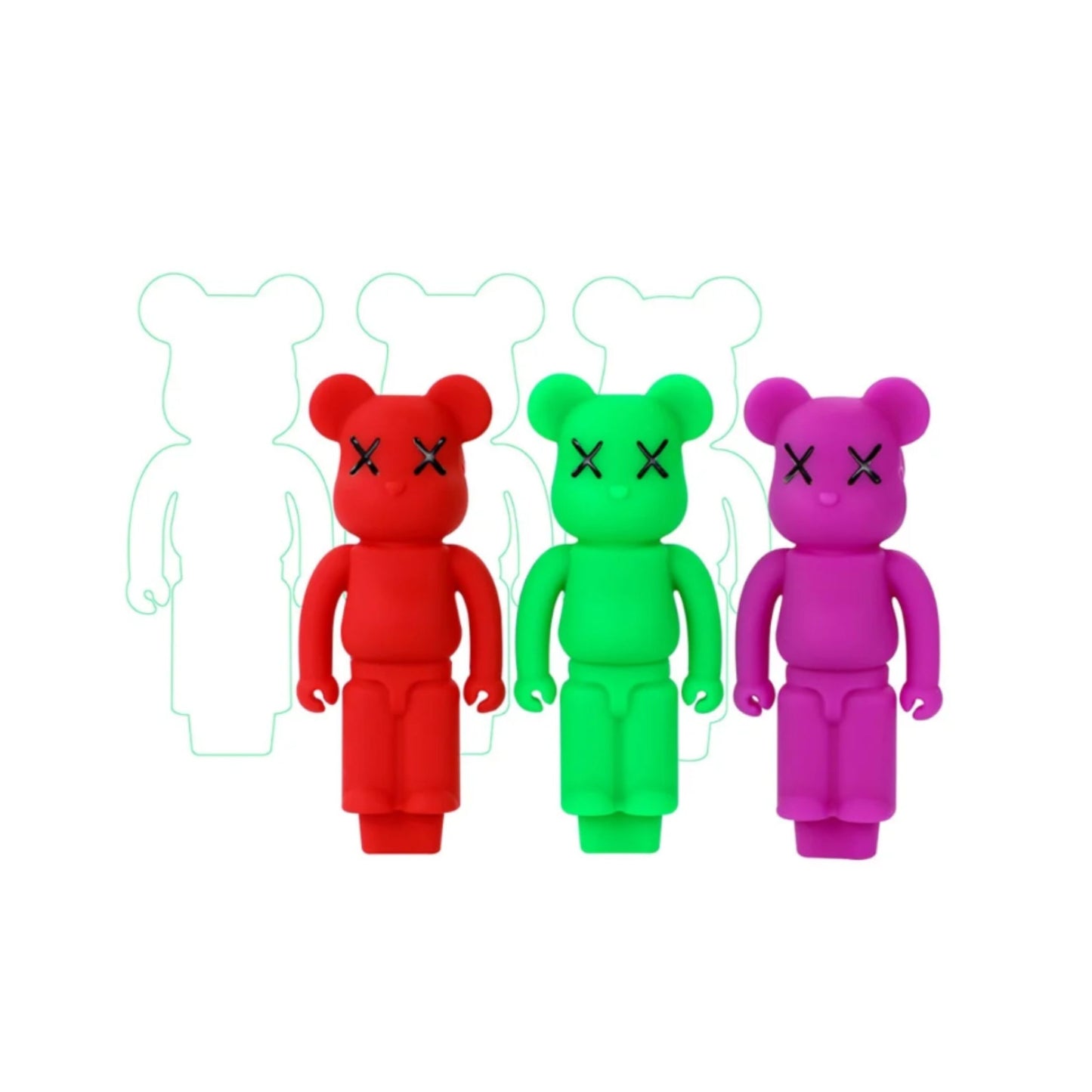 PIPE | TEDDY BEAR SILICONE PIPE 4 INCH