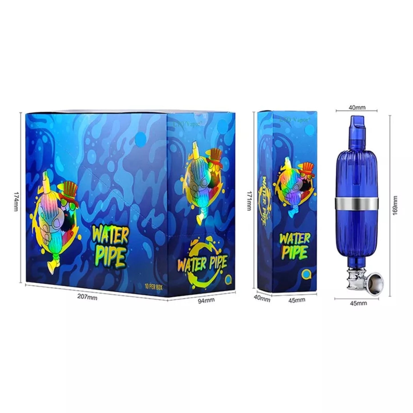 PIPE | LTQ VAPOR WATER PIPE 6.5 INCH