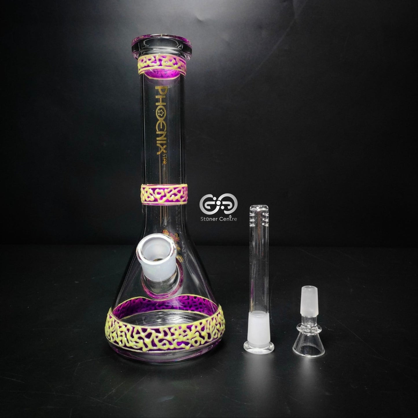 Glass Bong | PHOENIX GLOW IN THE DARK BEAKER 10 INCH