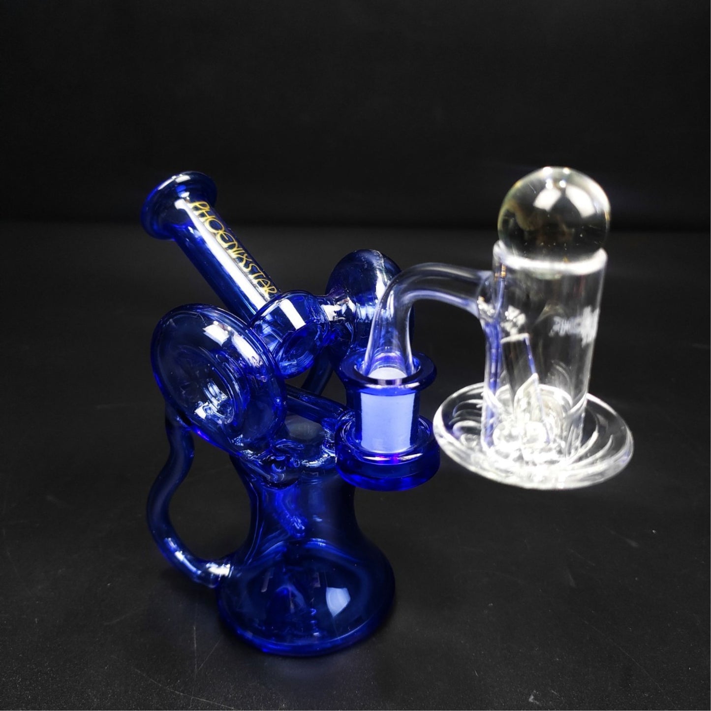 Glass Bong | 7 Pcs Recycler Portable Oil Rig Set Full