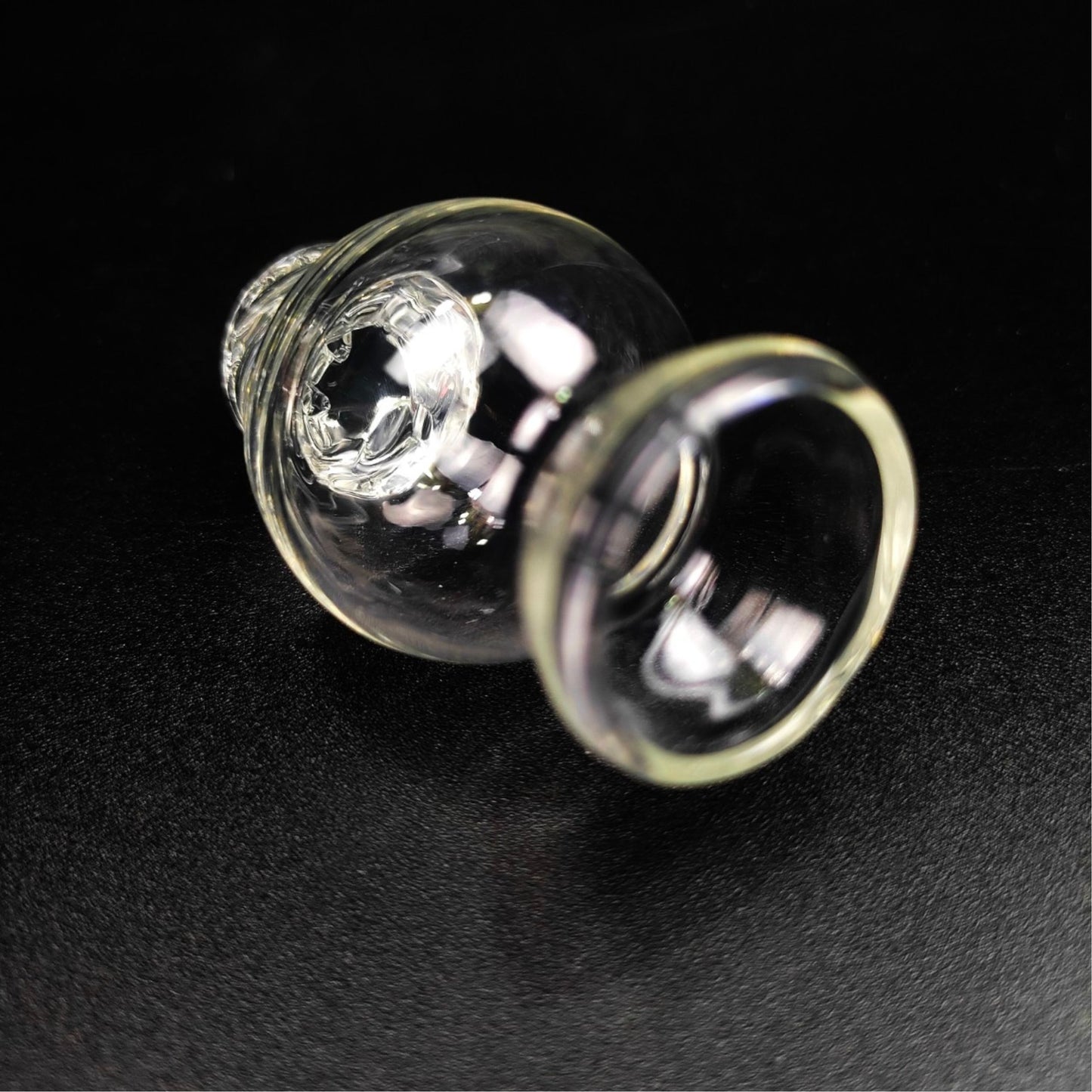 CARB CAP | SPIRAL RING V.1 QUARTZ CARB CAP 18.30 MM INNER DIAMETER 30 MM WIDEST DIAMETER