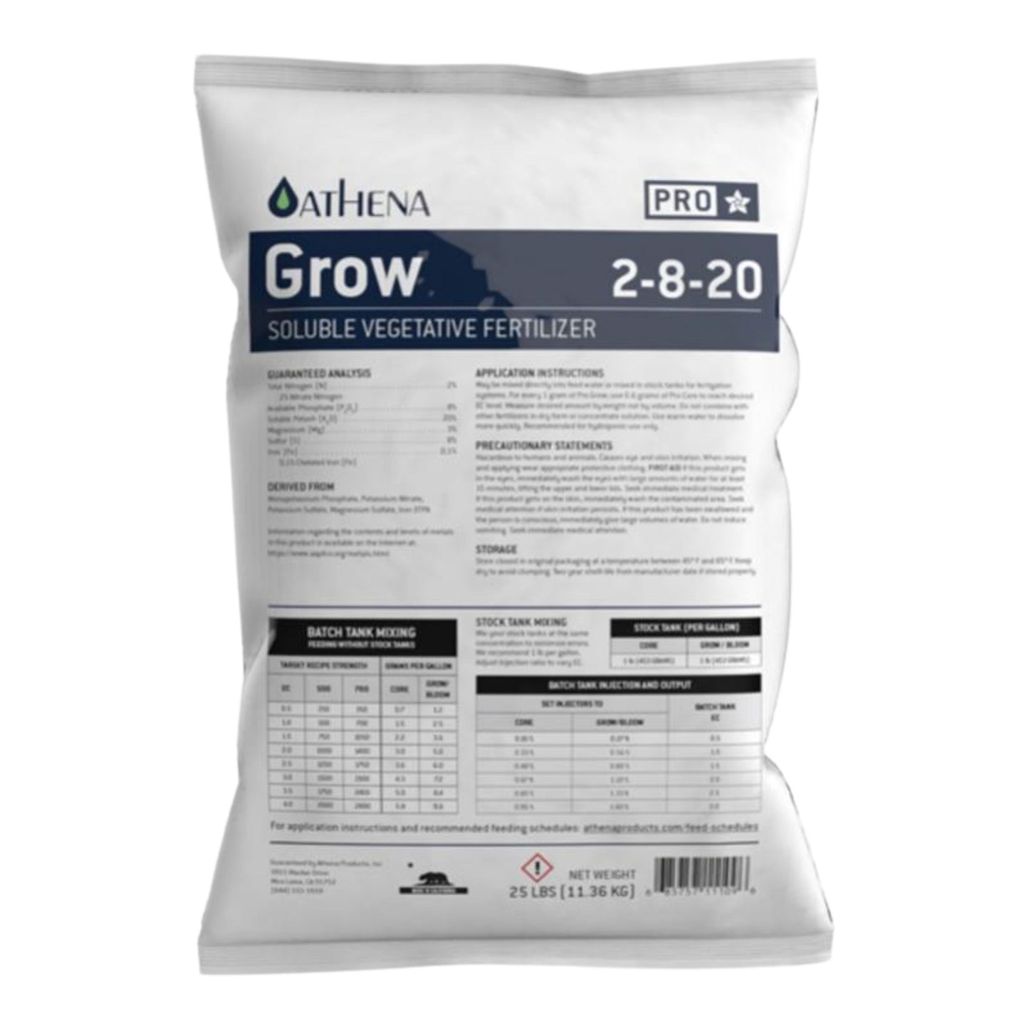 ATHENA PRO - GROW 25 lB Bags 