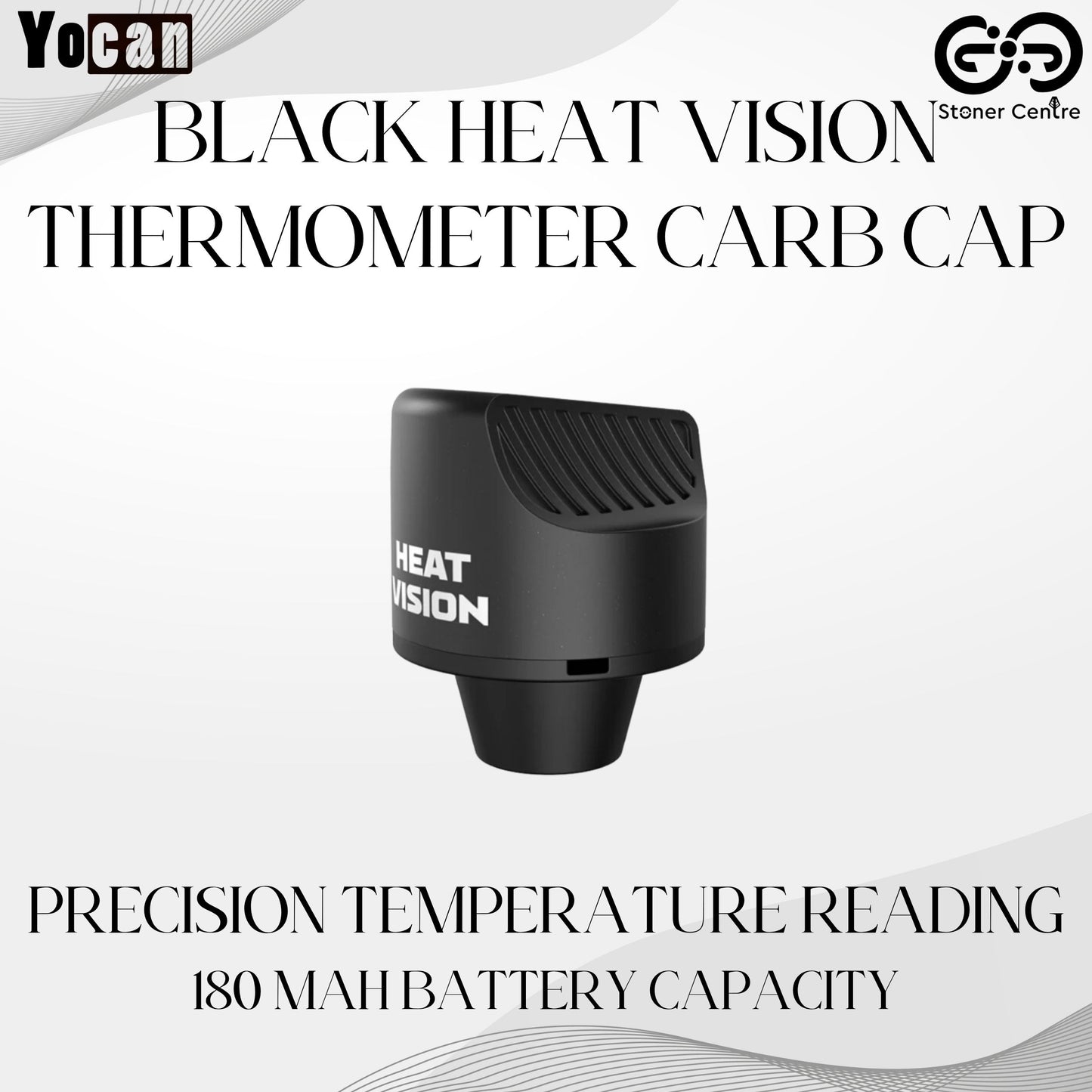 YOCAN | HEAT VISION THERMOMETER CARB CAP BLACK