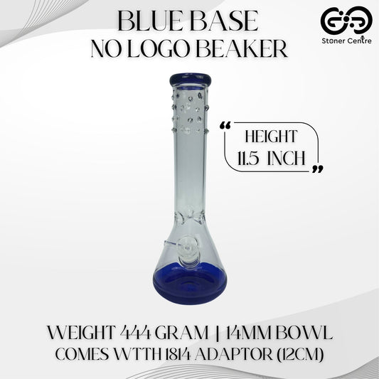 GLASS BONG | BLUE BASE NO LOGO BEAKER NOLOGO 11.5 INCH