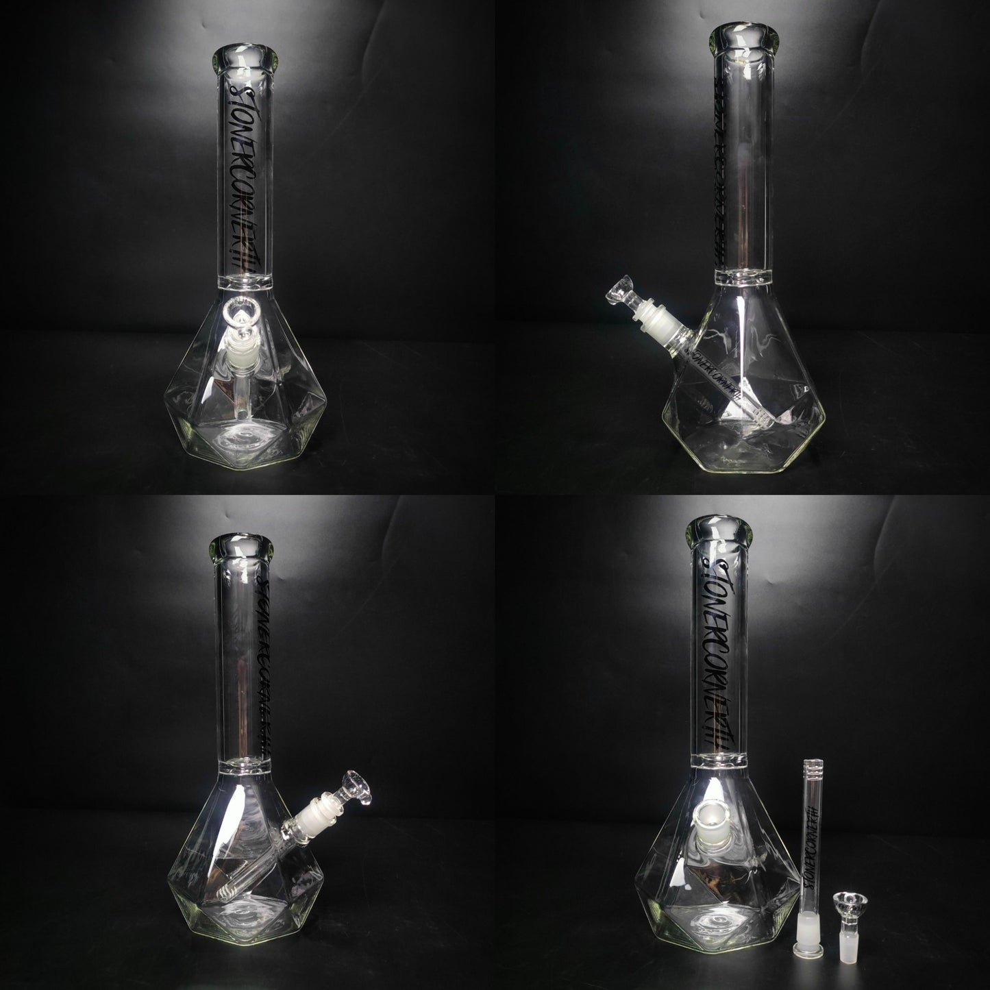Glass Bong | STONERCORNERTH DIAMOND BONG 14 INCH