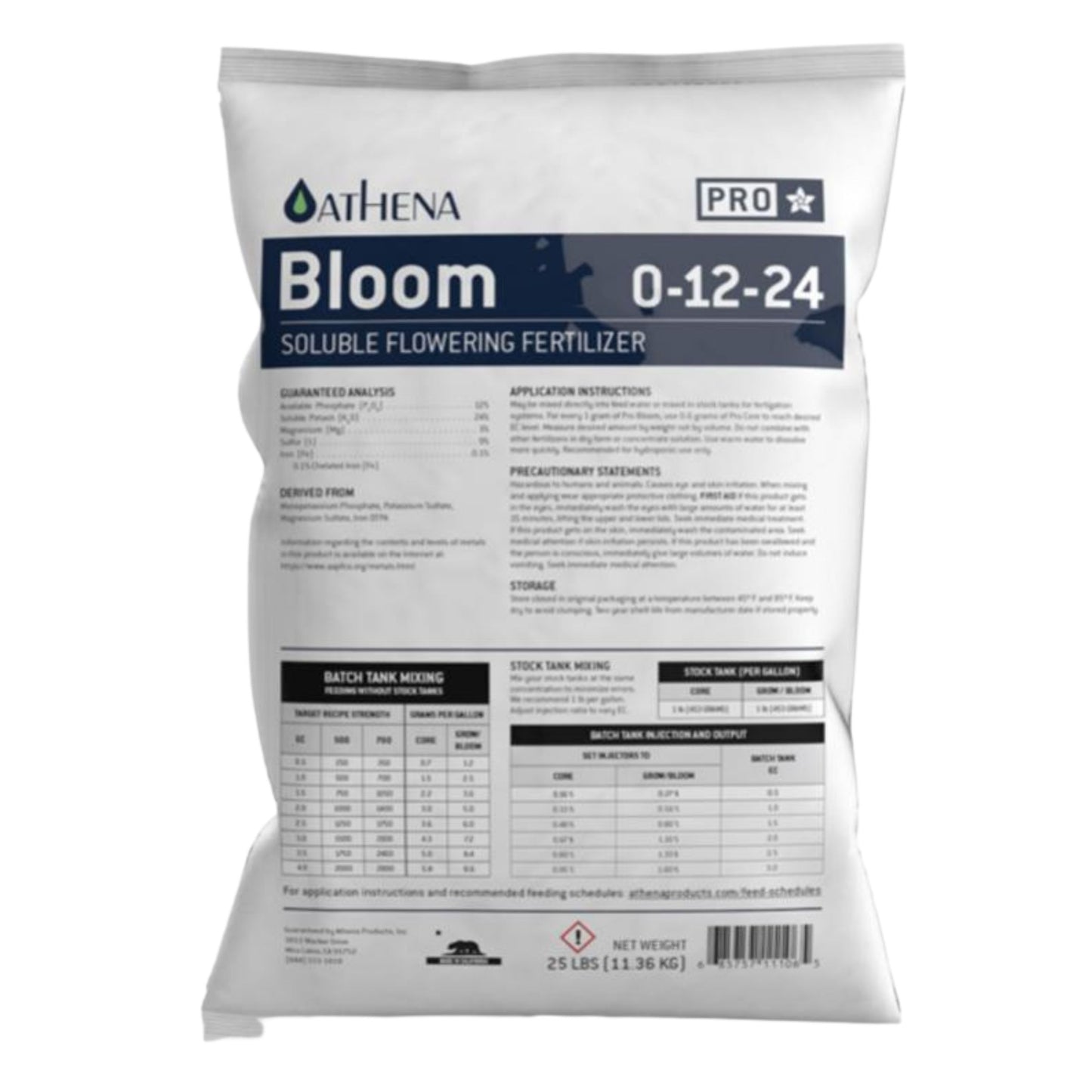 ATHENA PRO - BLOOM 25 lB Bags 