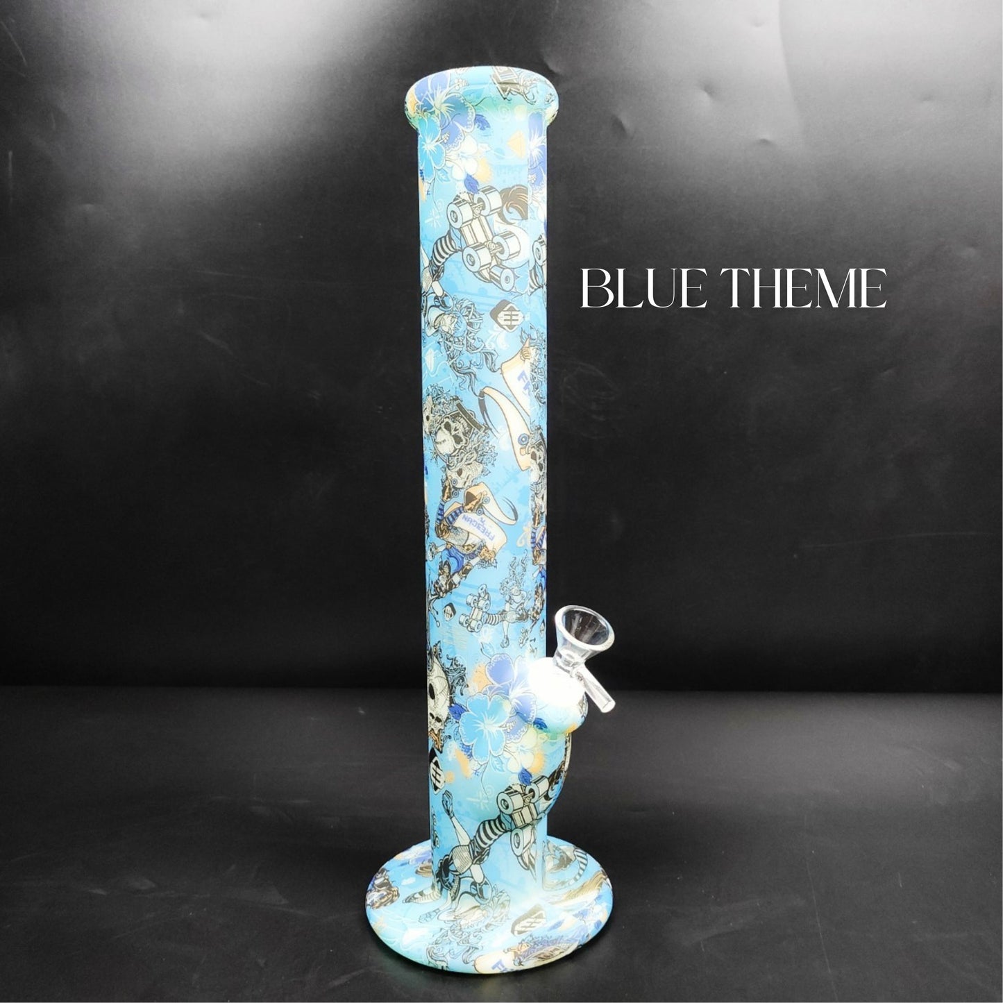 Glass Bong | GLOW IN THE DARK SILICONE STRAIGHT 14 INCH - SILICONE UNBERAKABLE BONG