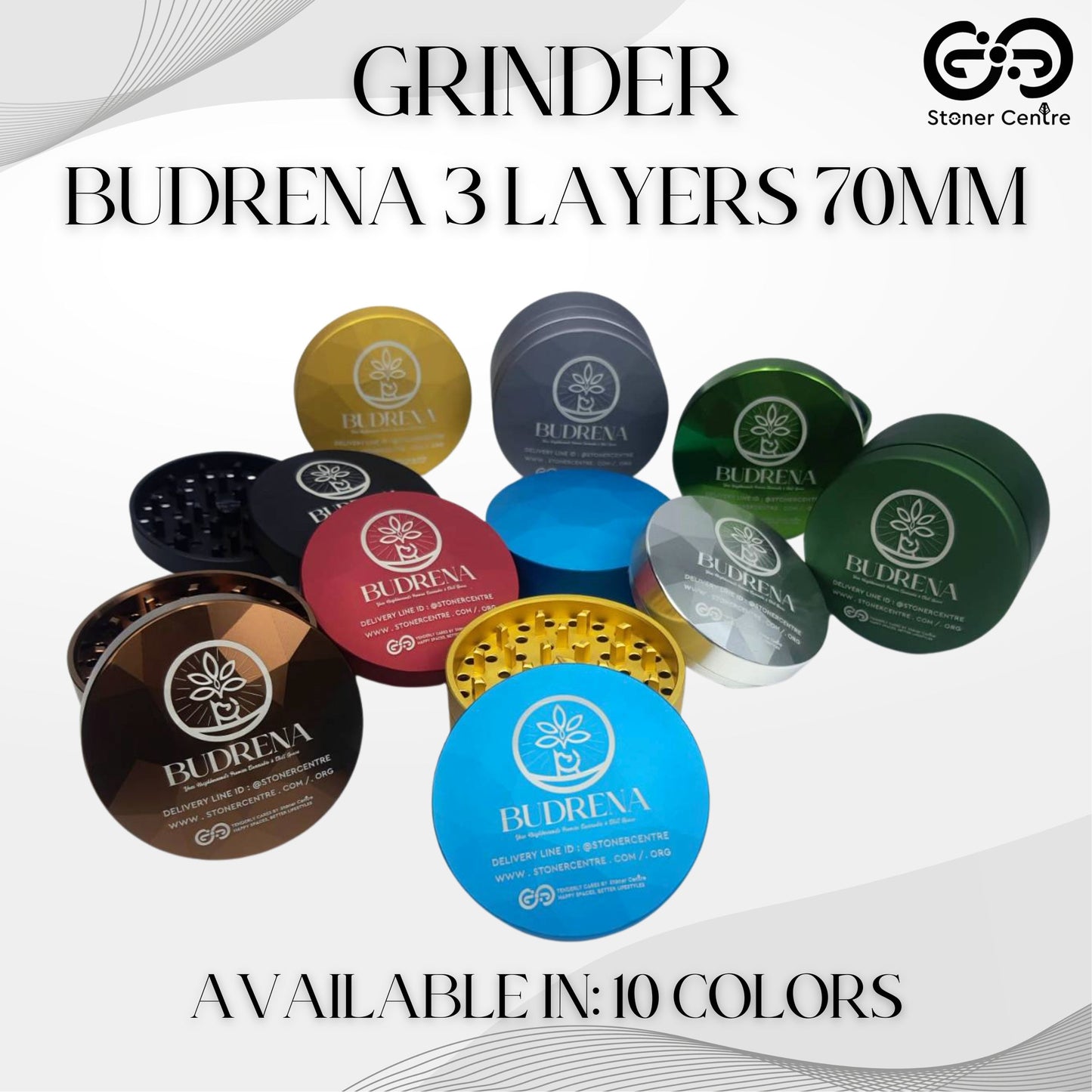 GRINDER | BUDRENA GRINDER 3 LAYERS 70 MM