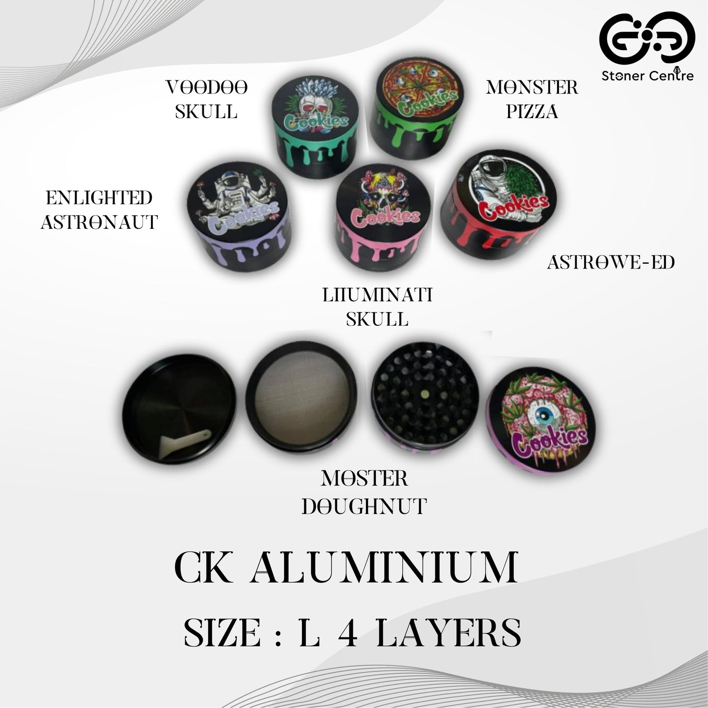 GRINDER | CK ALUMINUM 4 LAYERS SIZE : L