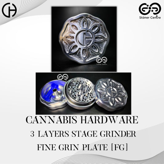 CANNABIS HARDWARE | 3 LAYERS STAGE GRINDER FINE GRIN PLATE [FG]