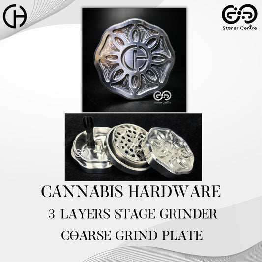 CANNABIS HARDWARE | 3 LAYERS STAGE GRINDER COARSE GRIND PLATE