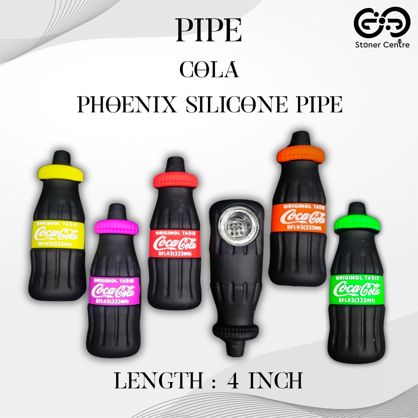 PIPE | PHOENIX COLA SILICONE PIPE 4 INCH