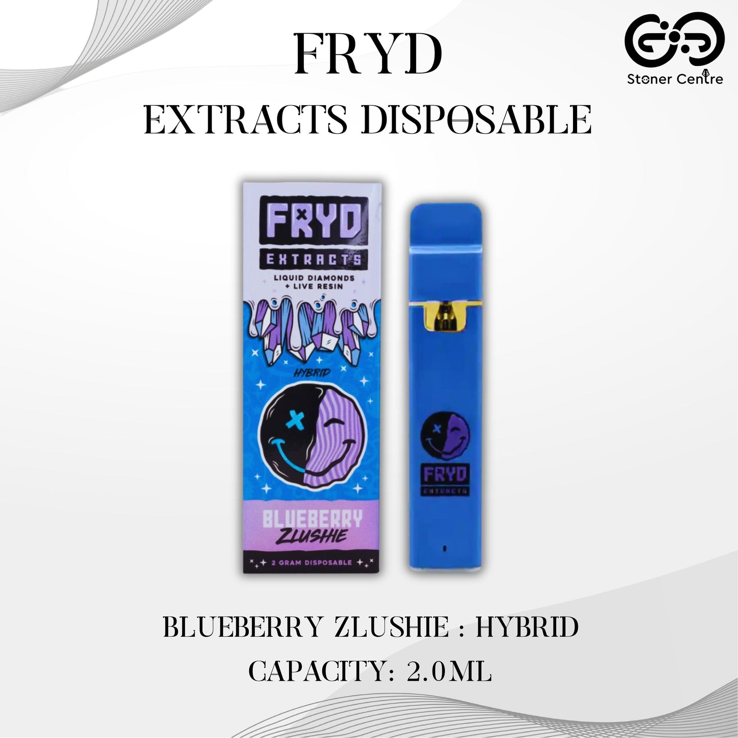 FRYD EXTRACTS DISPOSABLE 2 ML.| BLUEBERRY ZLUSHIE