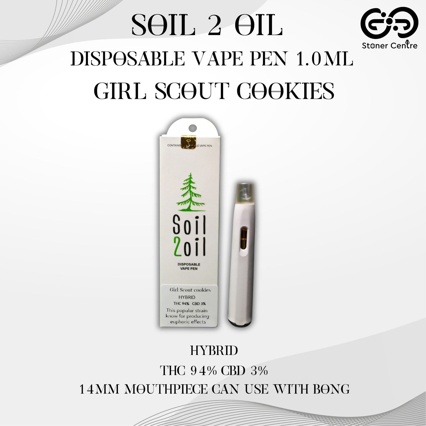 SOIL 2 OIL DISPOSABLE VAPE PEN 1ML. | GIRL SCOUT COOKIES