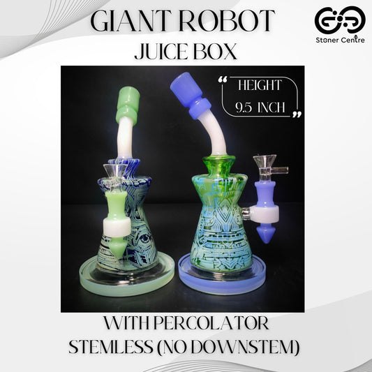 Glass Bong | GIANT ROBOT BEAKER JUICE BOX 9 INCH