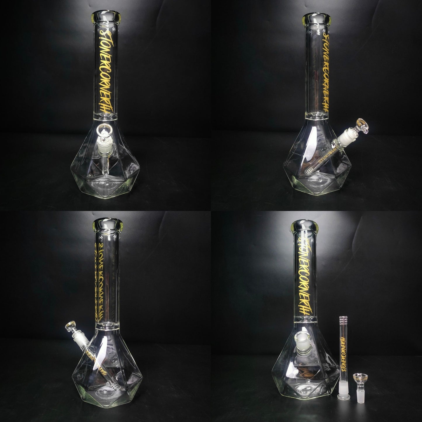 Glass Bong | STONERCORNERTH DIAMOND BONG 14 INCH