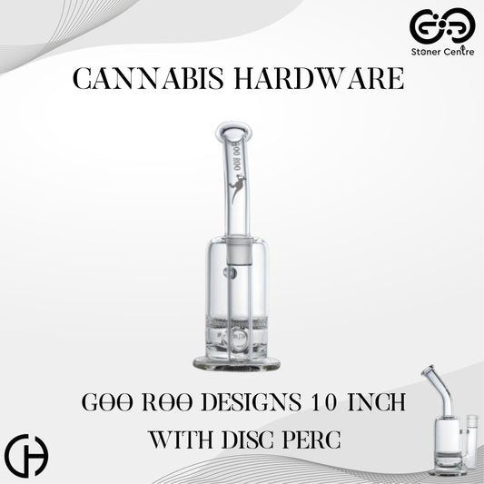 Cannabis Hardware | Goo Roo Designs 10 Inch with Disc Perc Bubbler