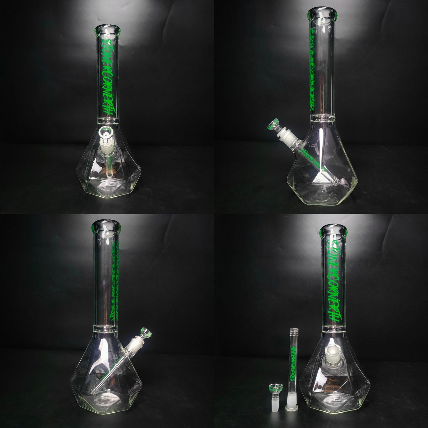 Glass Bong | STONERCORNERTH DIAMOND BONG 14 INCH