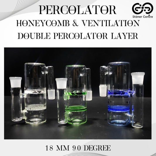 PERCOLATOR | HONEYCOMB & VENTILATION 14 MM 90 DEGREE DOUBLE PERCOLATOR LAYER
