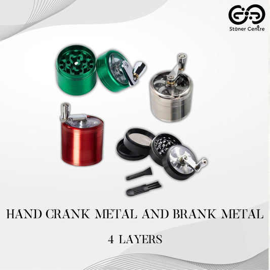 GRINDER | HAND CRANK METAL WITH 4 LAYERS