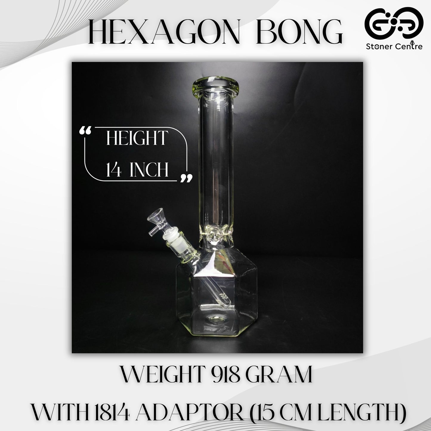 Glass Bong | HEXAGON BONG 14 INCH