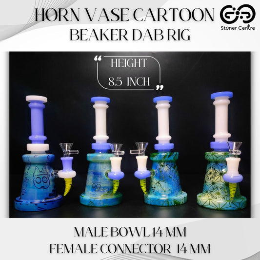 Glass Bong | HORN VASE BEAKER CARTOON 8.5 INCH