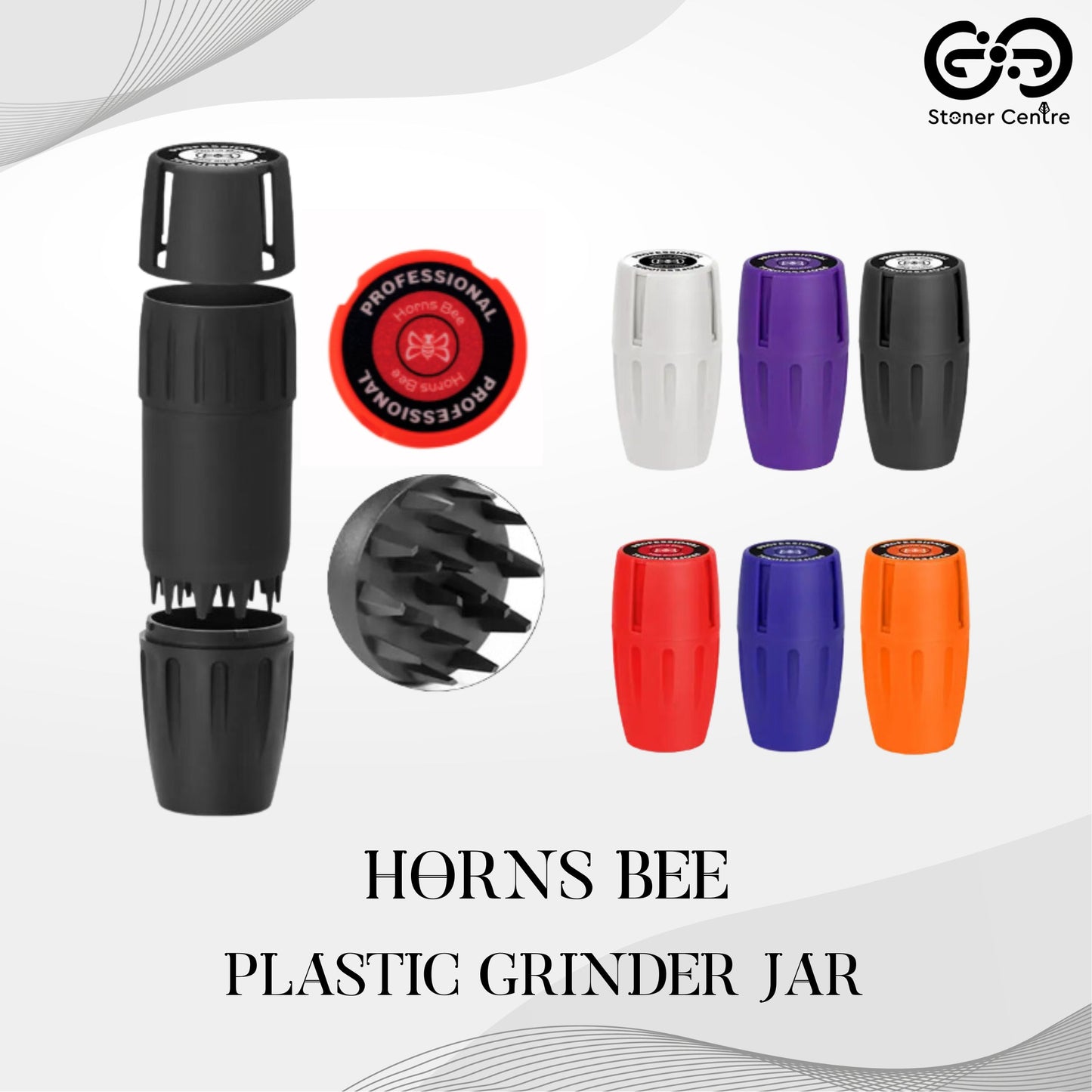 GRINDER | HORNS BEE PLASTIC GRINDER JAR | STORAGE AND GRINDER