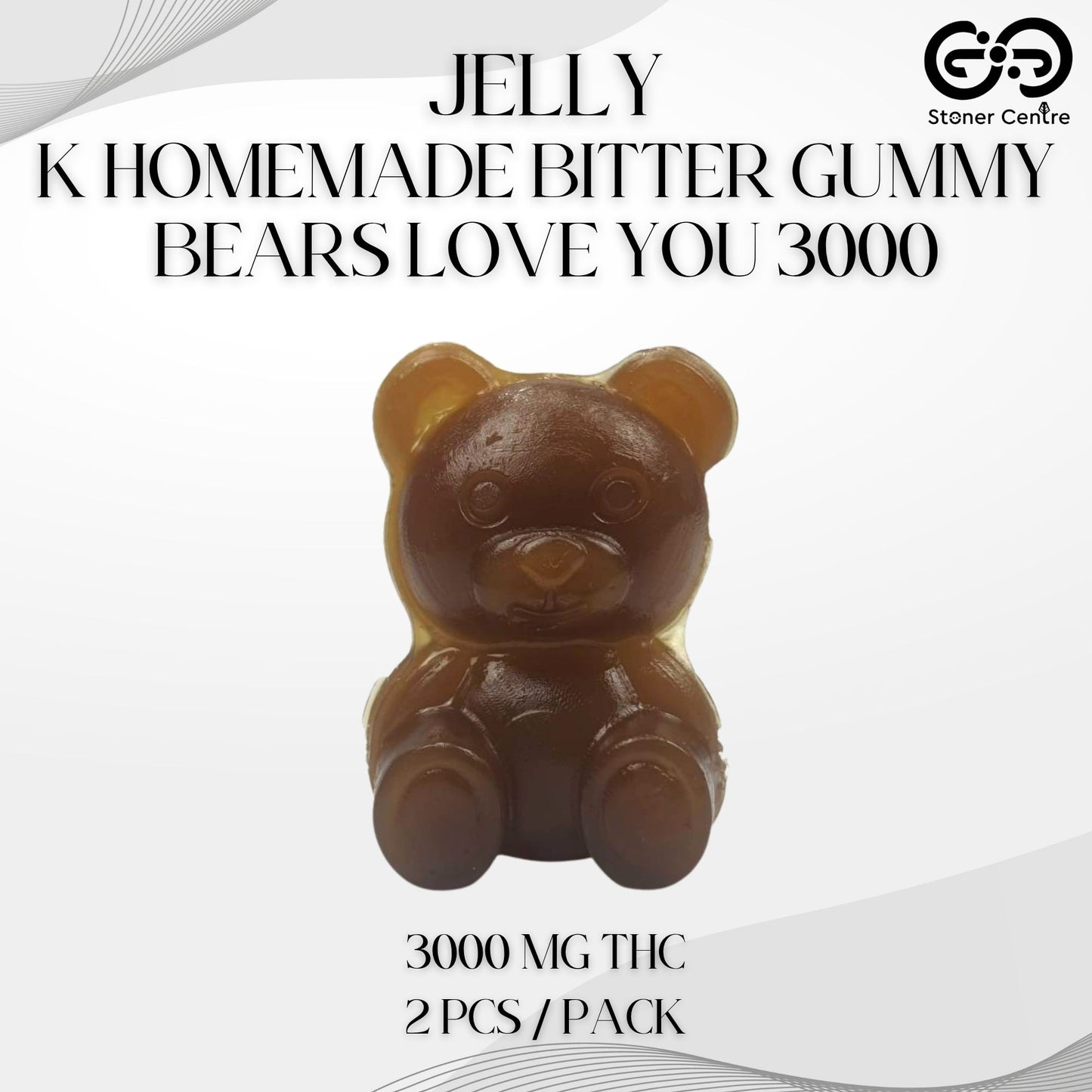 EDIBLES | JELLY K HOMEMADE BITTER GUMMY - BEARS LOVE YOU 3000