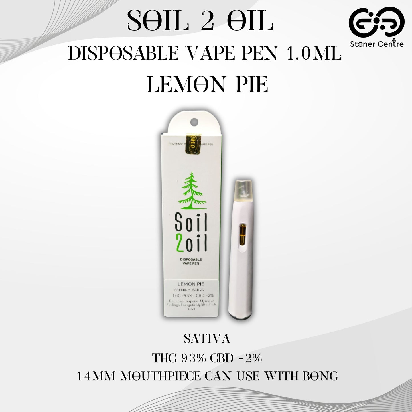 SOIL 2 OIL DISPOSABLE VAPE PEN 1ML. | LEMON PIE