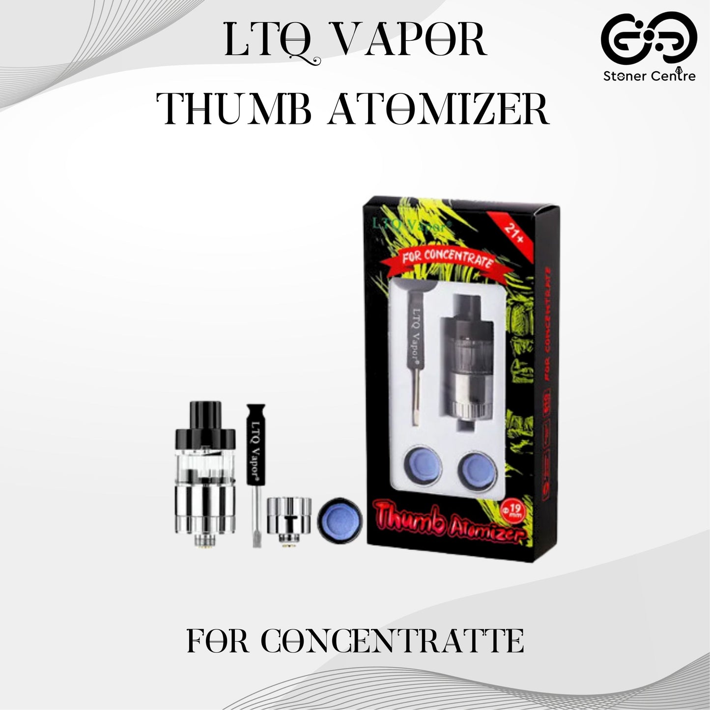 LTQ VAPOR | THUMB ATOMIZER WITH CERAMIC COIL BOWL FOR CONCENTRATE