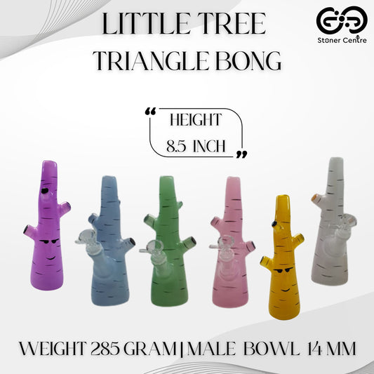 Glass Bong | LITTLE TREE TRIANGLE BONG 8.5 INCH