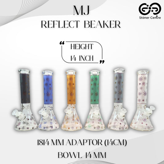 Glass Bong | MJ REFLECT BEAKER BONG 14 INCH