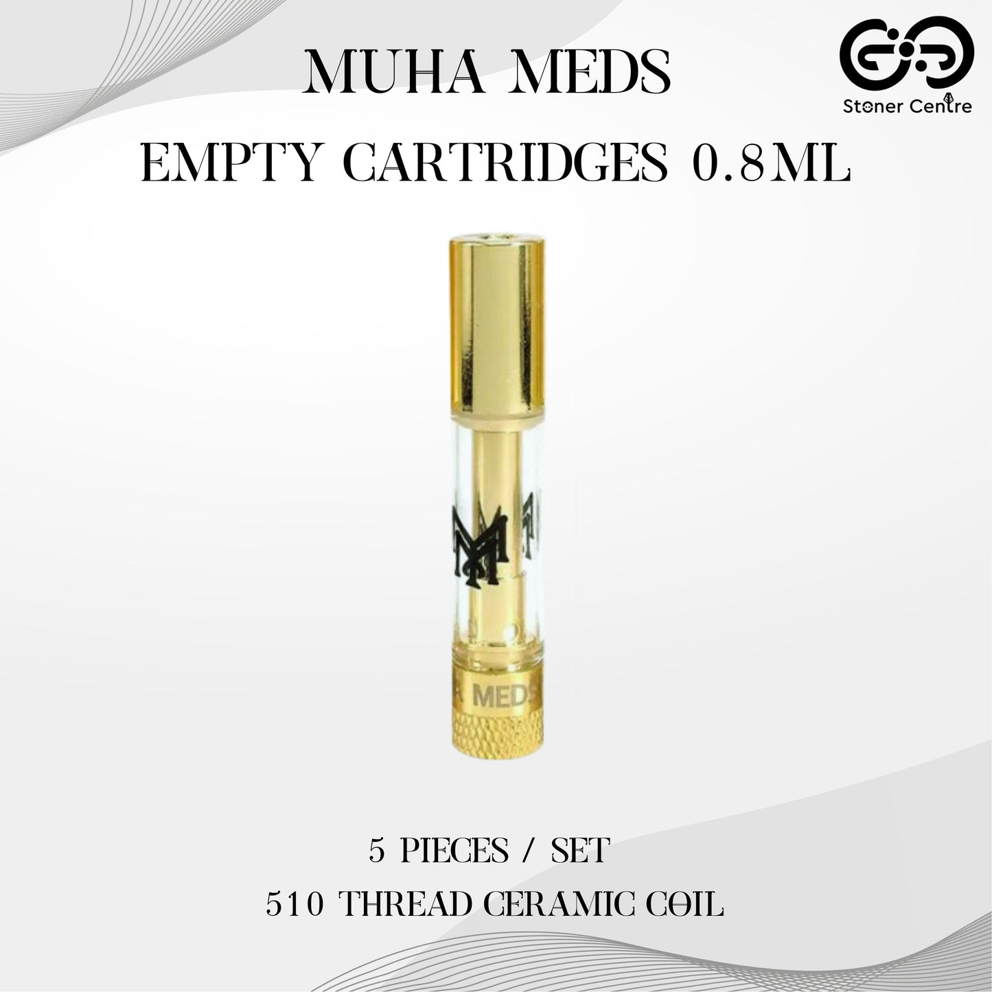 EMPTY CARTRIDGE | MUHA MEDS 0.8ML (5 PIECES / SET)