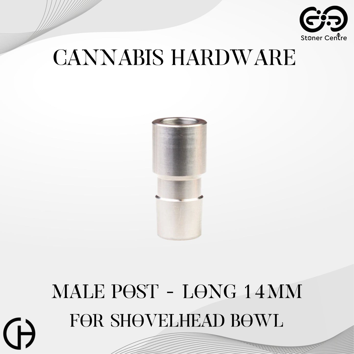 Cannabis Hardware | Male Post-Long 14mm for ShovelHead Bowl