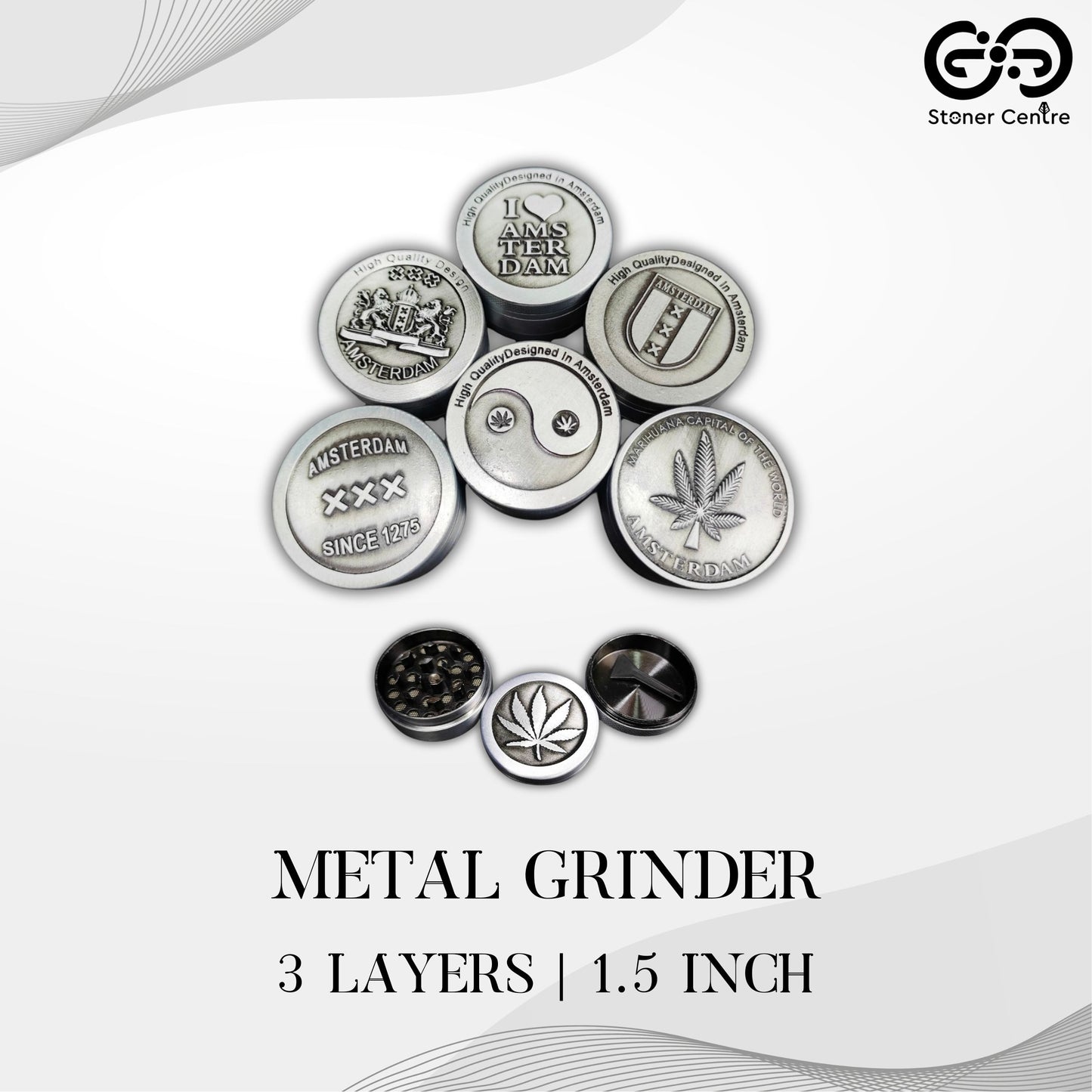 GRINDER | METAL 3L GRINDER 1.5 INCH