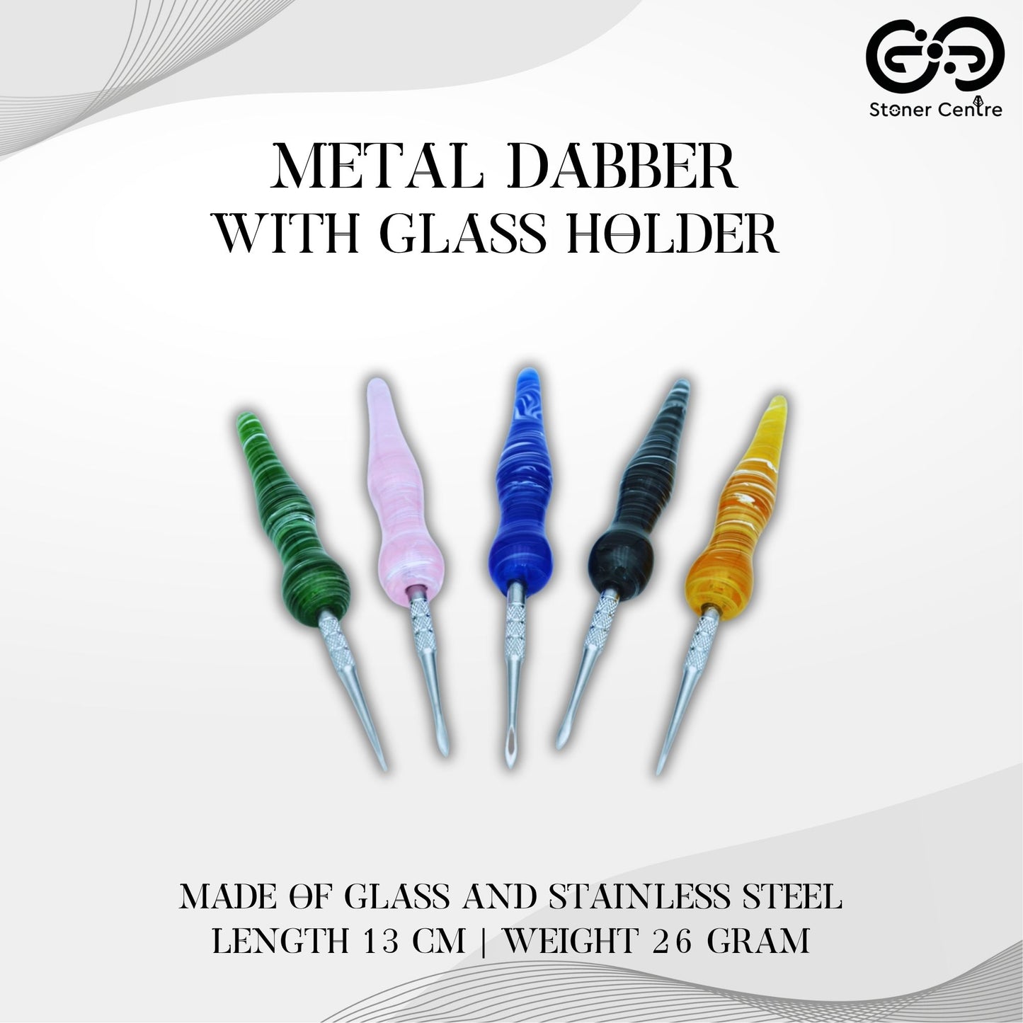 DABBER | METAL DABBER WITH GLASS HOLDER