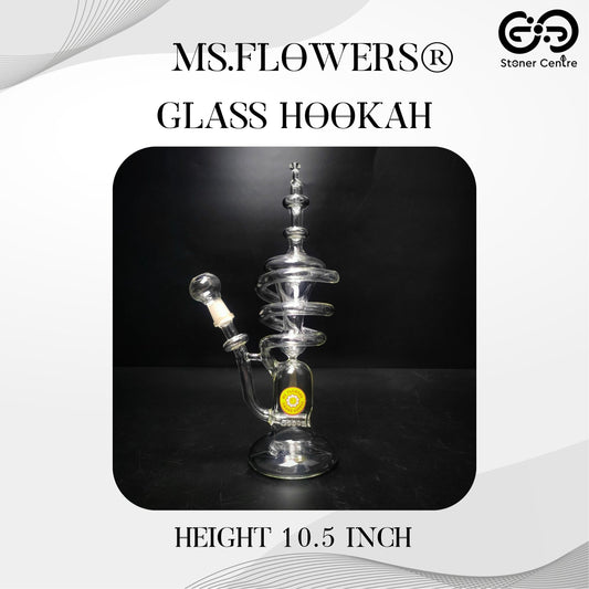 GLASS BONG | MS.FLOWERS GLASS HOOKAH 10.5 INCH