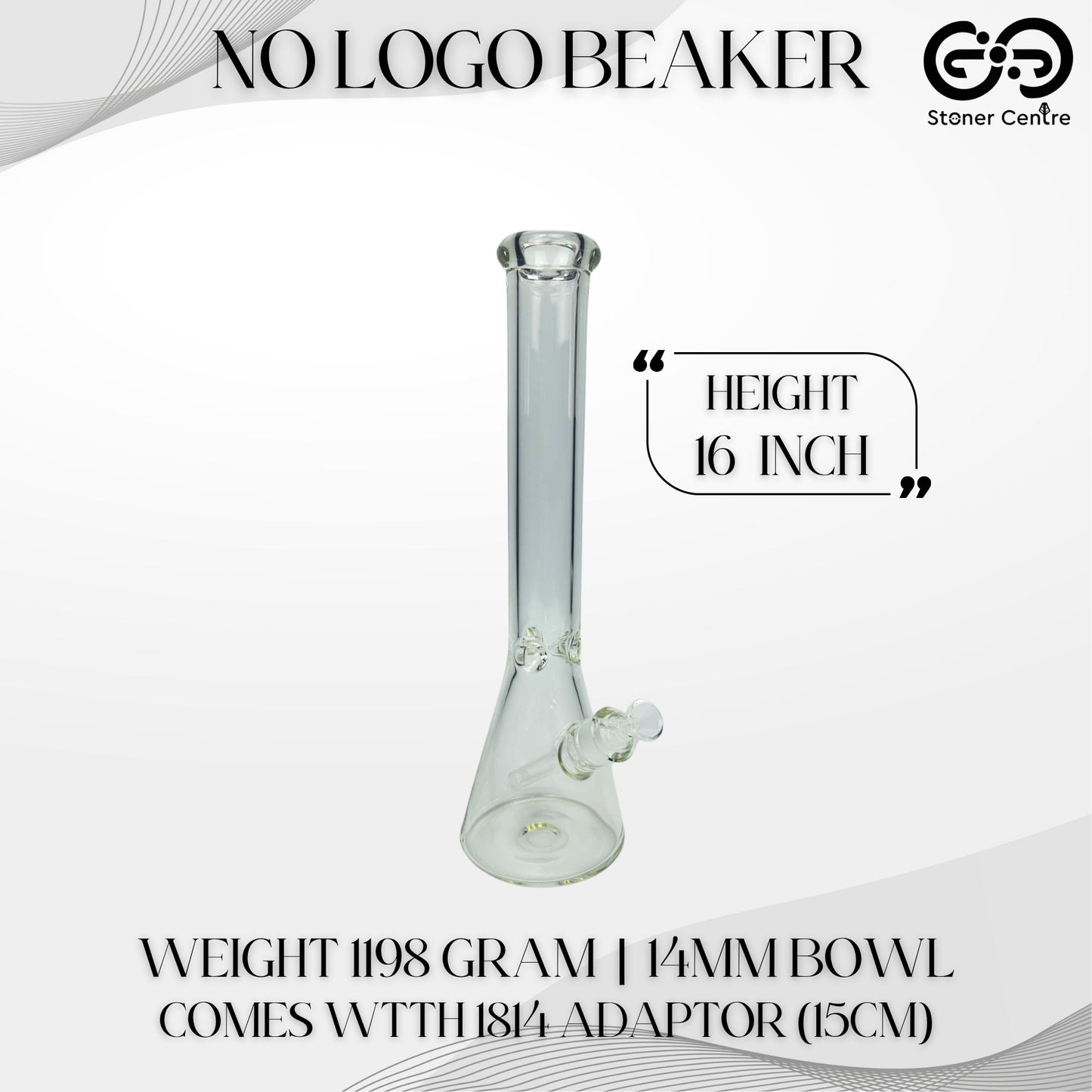 GLASS BONG | NO LOGO BEAKER NOLOGO 16 INCH