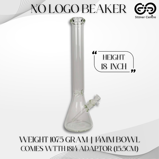 GLASS BONG | NO LOGO BEAKER NOLOGO 18 INCH