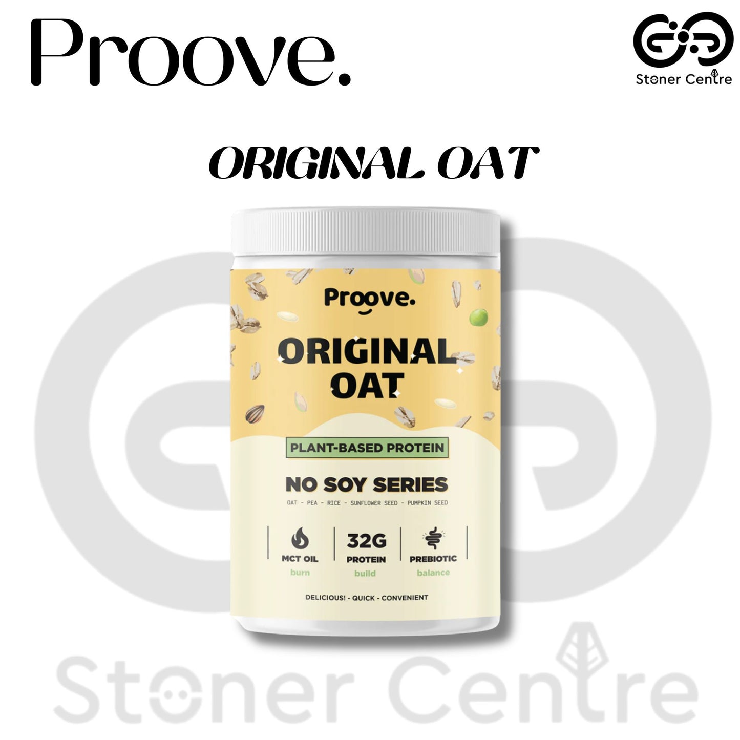 Proove Plant-based Protein "Original Oat" | กระปุก 450g. เป็นโปรตีนพืช ไม่มีกลูเตน ไม่มีน้ำตาล ไม่มีคอเลสเตอรอล ของแท้ KETO ทานได้