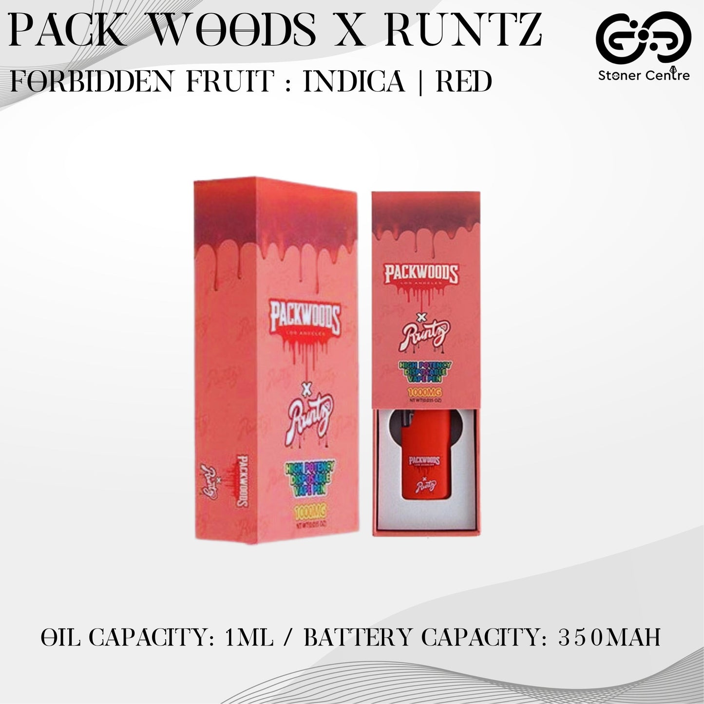 PACKWOODS x RUNTZ | FORBIDDEN FRUIT : INDICA | RED